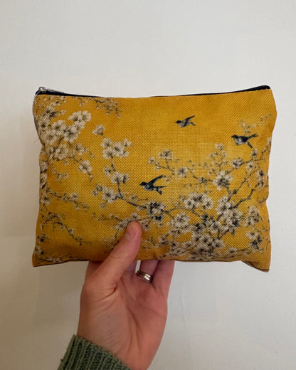 Birds + Blossom Cosmetic Bag