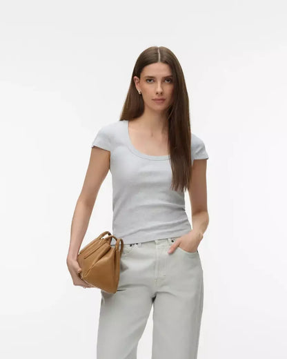 The Chloe U-Neck Short Top - 3 COLORS