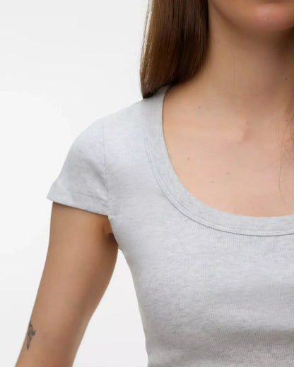 The Chloe U-Neck Short Top - 3 COLORS