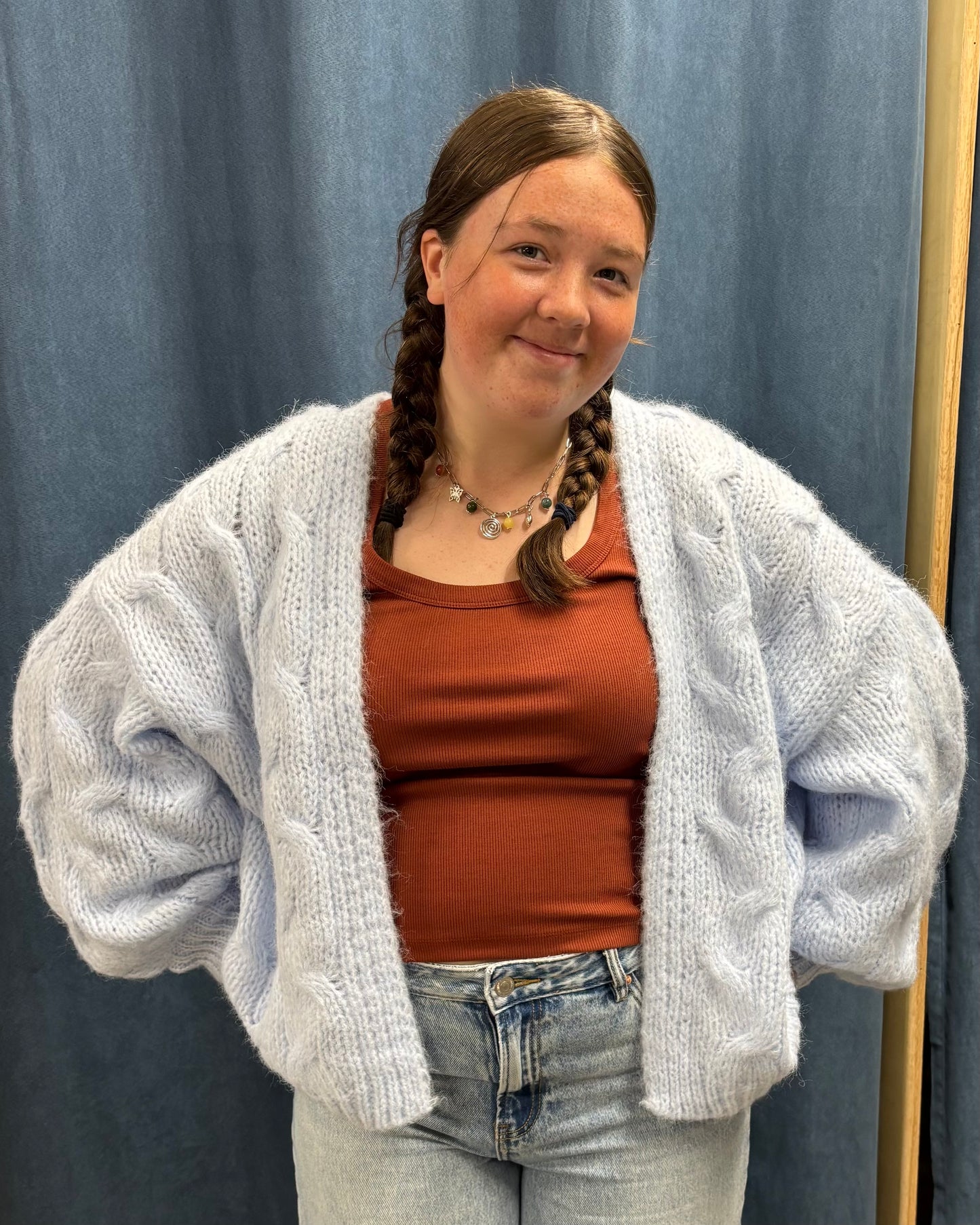 The Maybe Open Cable Cardigan: 3 COLORS