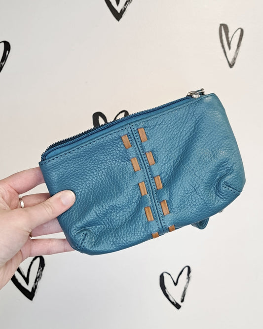 Leather Cosmetic Bag / Mini Wristlet