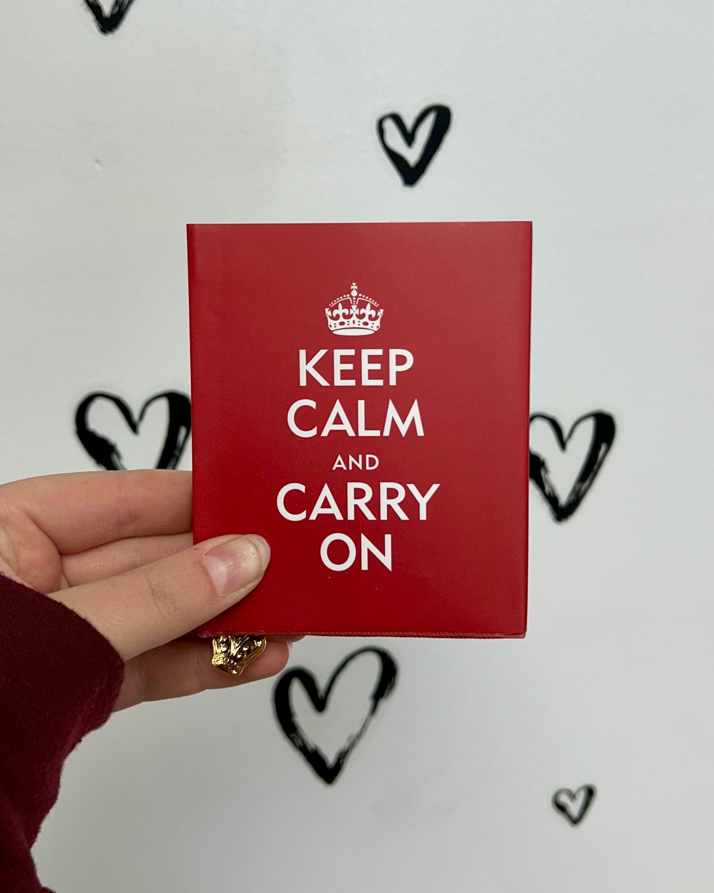 "Keep Calm & Carry On" Mini Quote Book