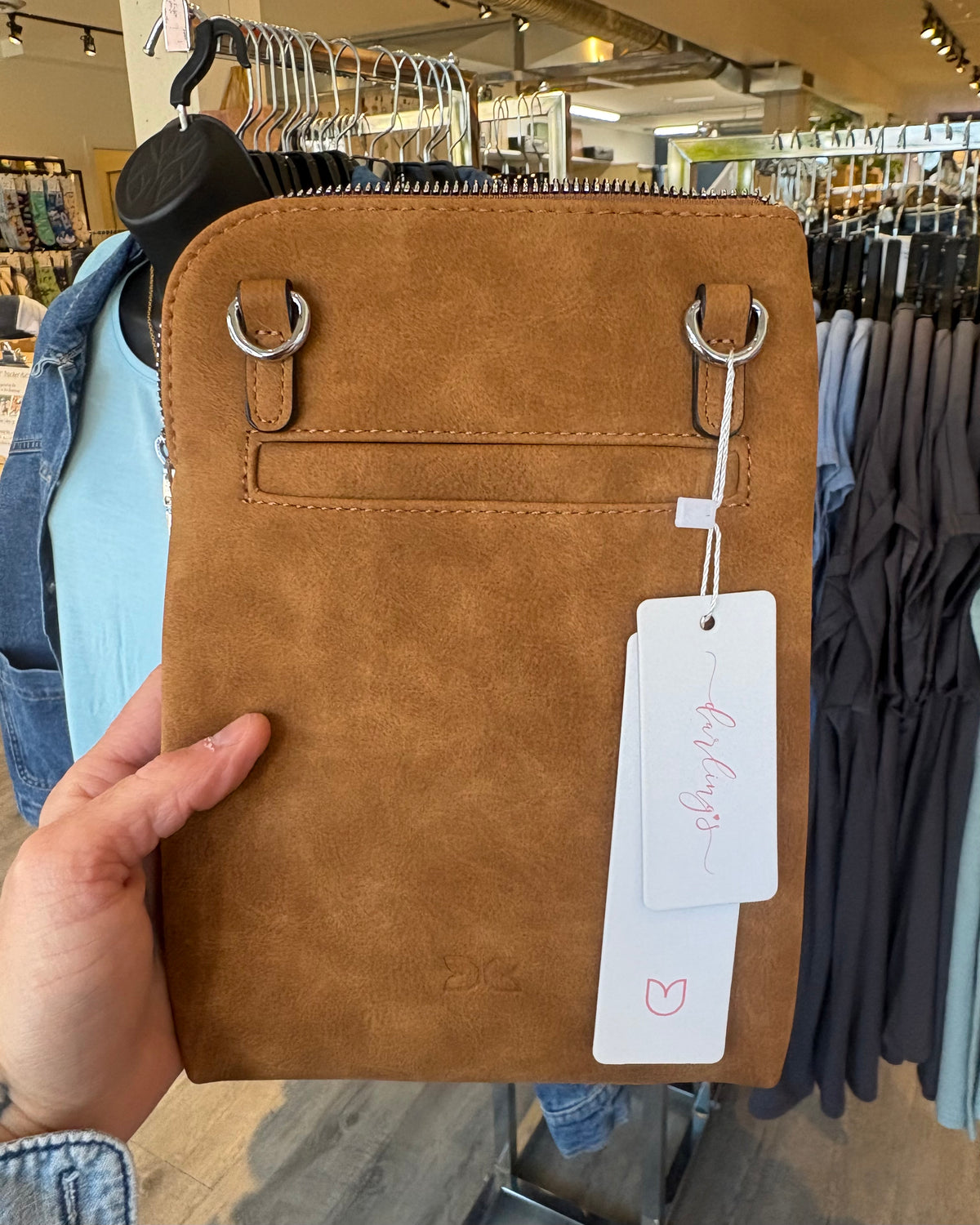 Suede Compact Crossbody Purse 🍁 8 COLORS