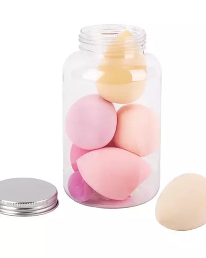 7-piece Makeup Sponge Mason Jar Set