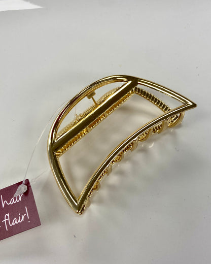 Gold Medium Claw Hair Clip
