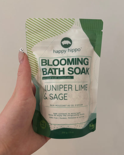 Juniper Lime & Sage Blooming Bath Soak 🍁