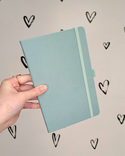 Vegan Leather Lined Notebook - 4 COLORS 🍁