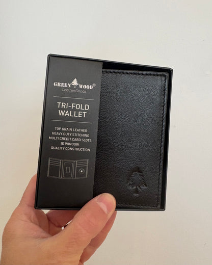 Wellington Men’s Tri-Fold Leather Wallet