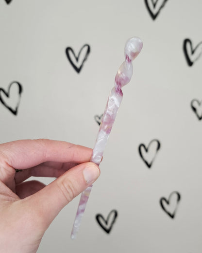 Marble Resin French Hair Stick