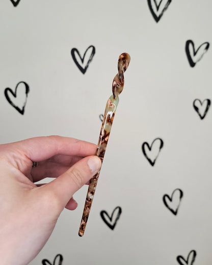 Marble Resin French Hair Stick