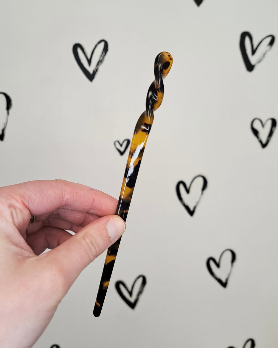 Marble Resin French Hair Stick