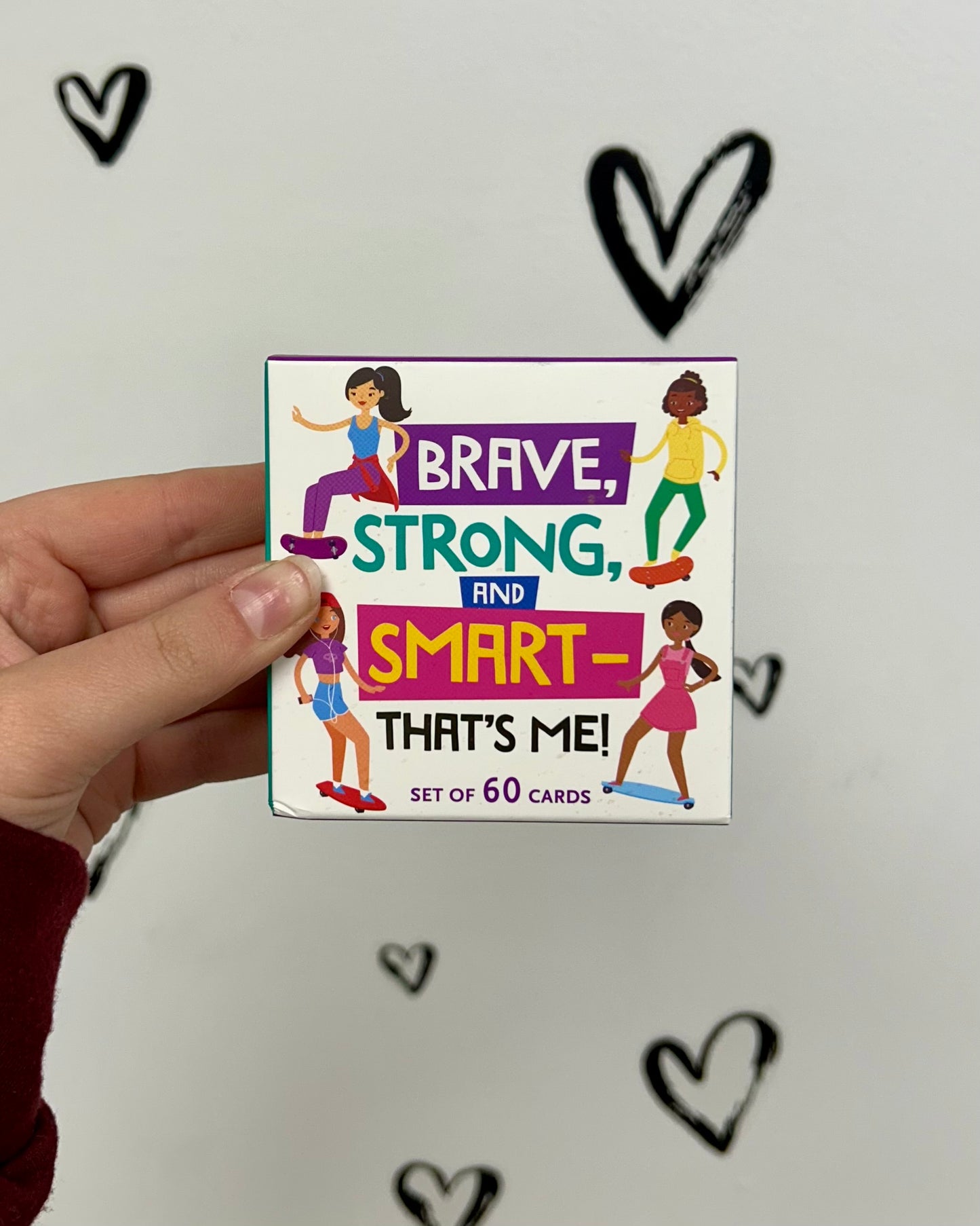 "Brave, Strong, and Smart - That's Me!" Empowering Cards for Girls (60 cards)