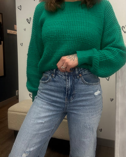 The Tessa High Rise Wide Leg Distressed Jeans