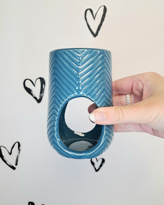 Ceramic Chevron Wax Melt Burner 🍁
