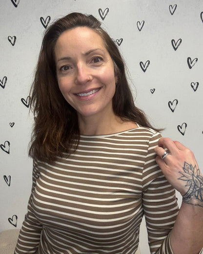 The Fiona 3/4 Boatneck Top - 2 COLORS