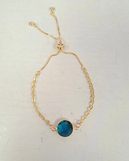 Gold Crystal Glide Bracelet