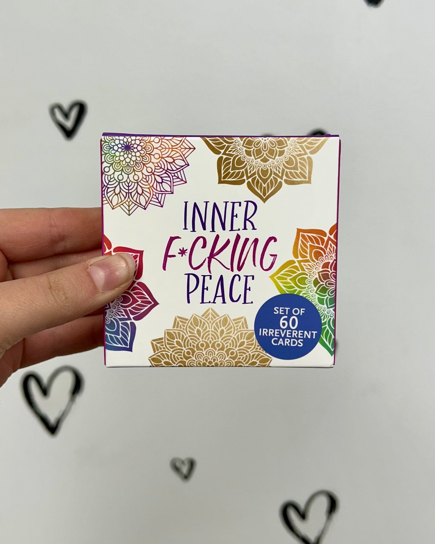 "Inner F*cking Peace" Empowering Cards with Humor (60 pack)