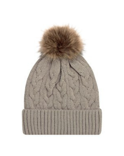 The Waffle Knit Pompom Toque - 3 COLORS