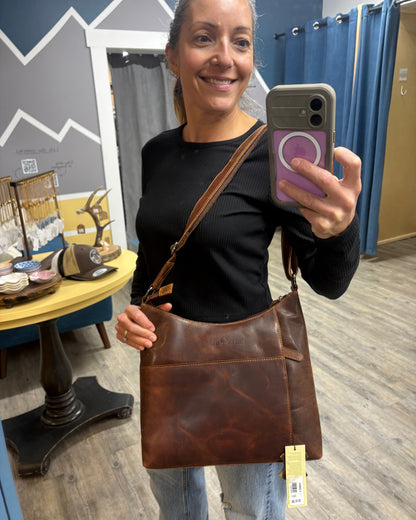 The Layla Leather Crossbody Purse