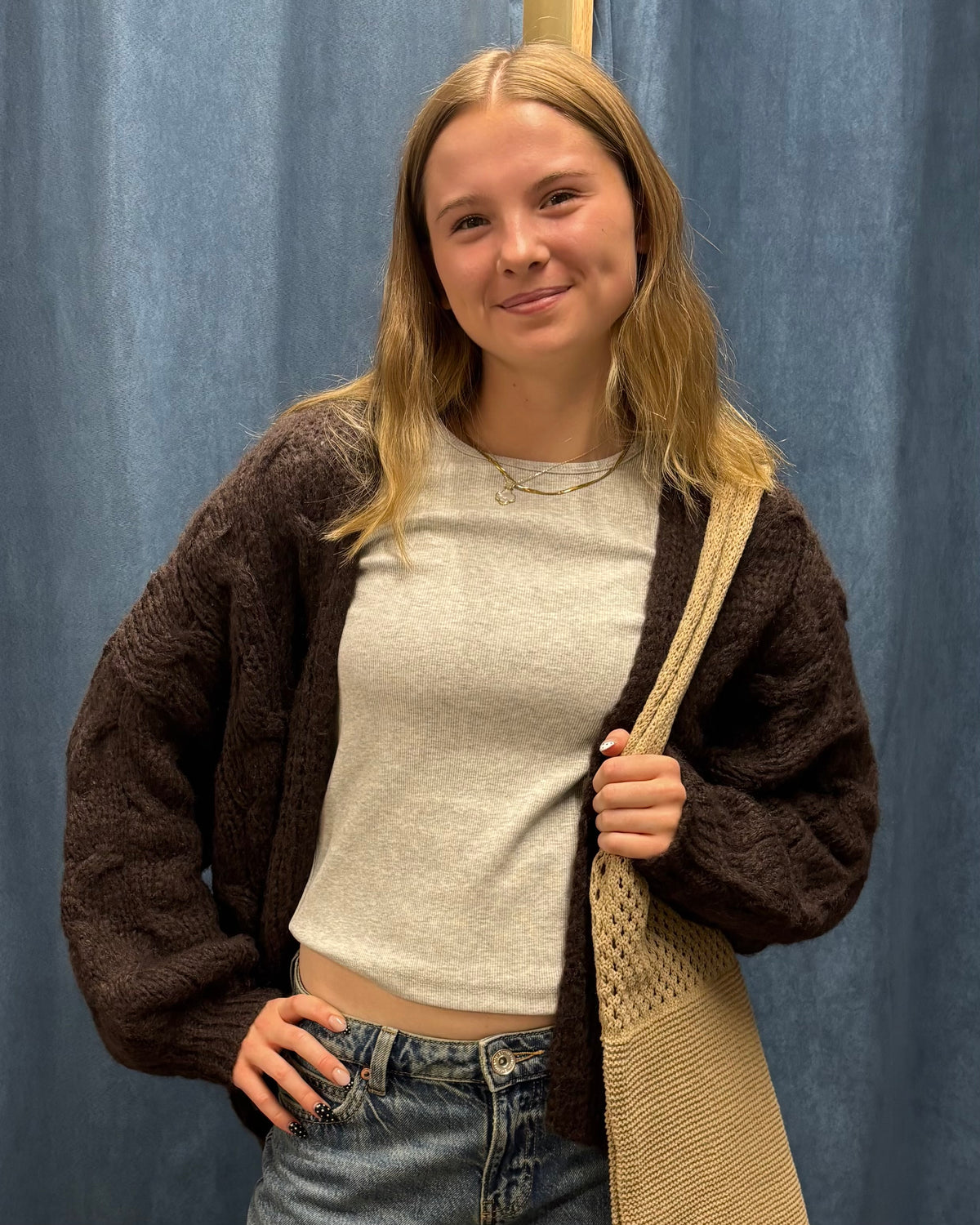 The Maybe Open Cable Cardigan: 3 COLORS