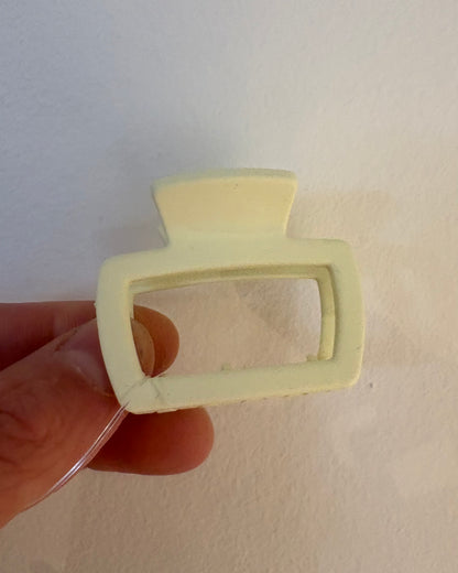 Mini Matte Square Claw Clips - 4 COLORS