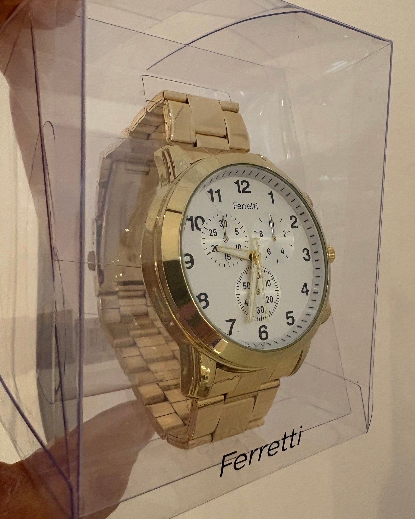Men's Gold Chronograph Watch