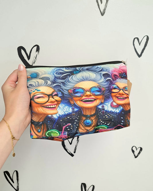 Eclectic Grandmas Cosmetic Bag