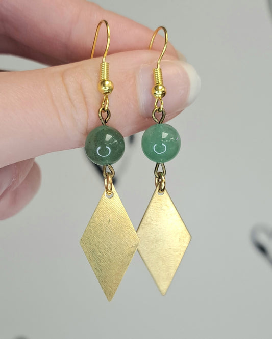Everleigh Green Aventurine Earrings