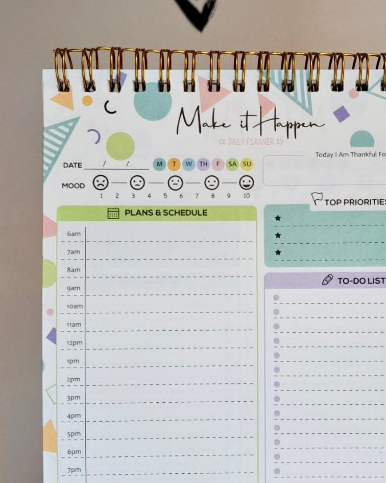 Make It Happen Daily Planner