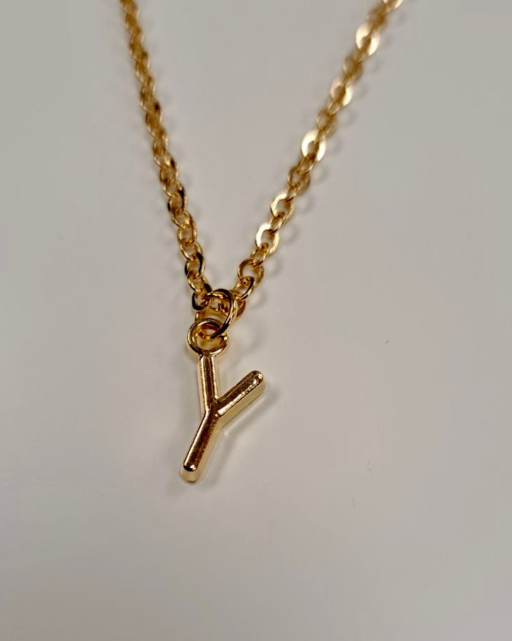 Gold Initial Necklace