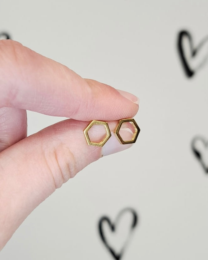 Hexagon Studs