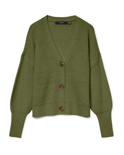 The Lea V-neck Short Cardigan - 3 COLORS