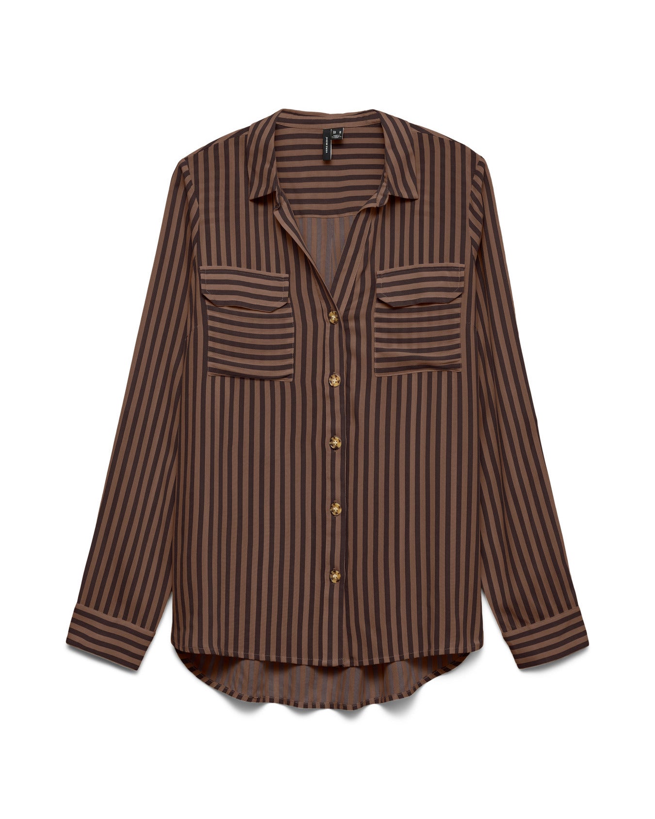 The Bumpy Striped Collared Blouse