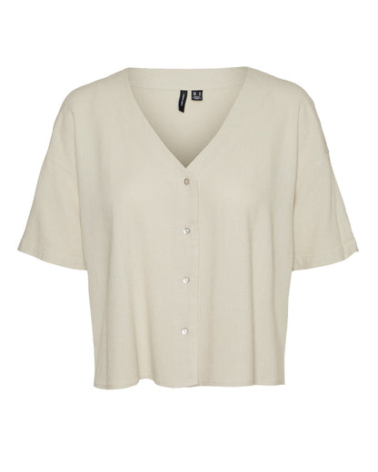 The Mymilo V-neck Button Blouse