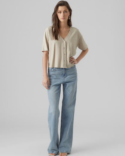 The Mymilo V-neck Button Blouse
