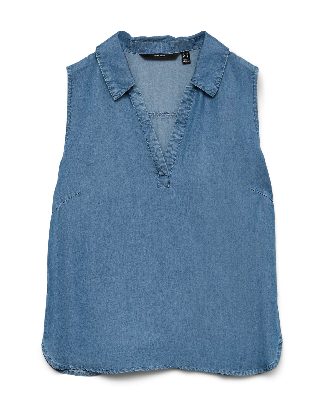 The Harper Collar Tencel Top