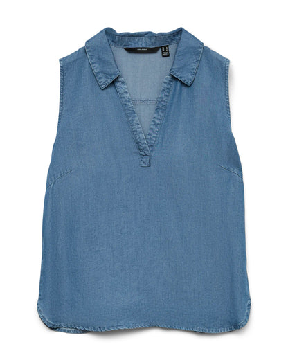The Harper Collar Tencel Top