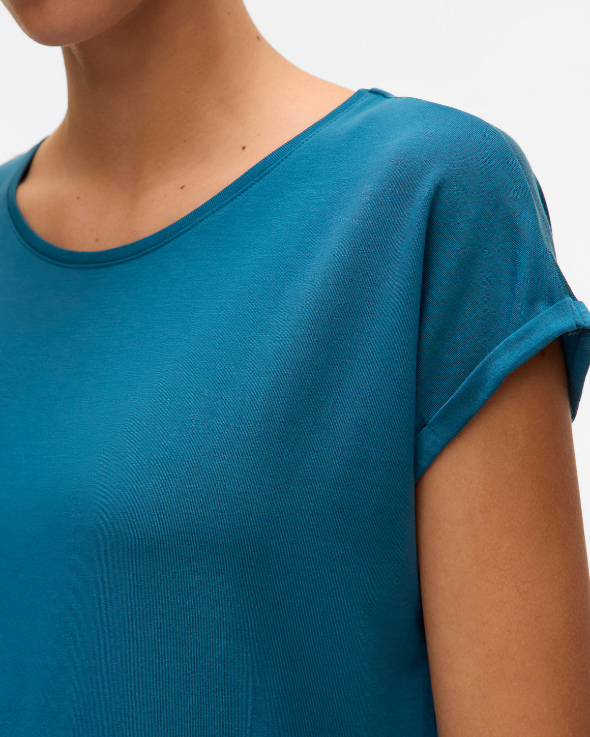 The Ava Plain Top: Moroccan Blue
