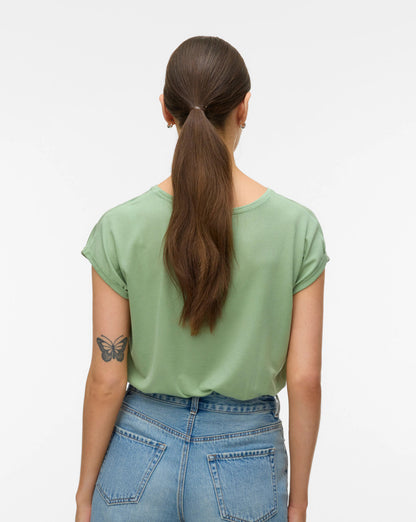 The Ava Plain Top: Mistletoe