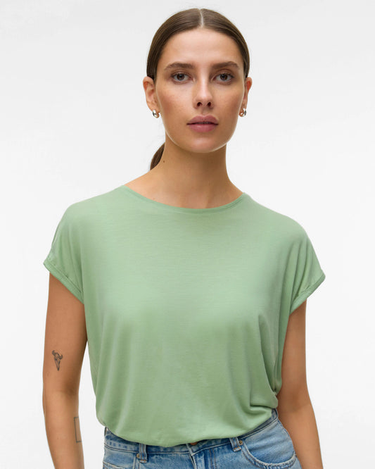 The Ava Plain Top: Mistletoe
