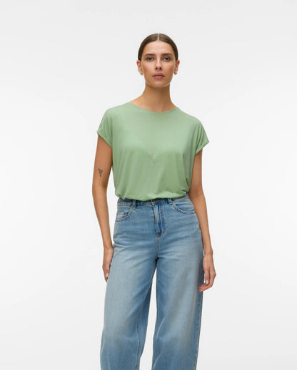 The Ava Plain Top: Mistletoe
