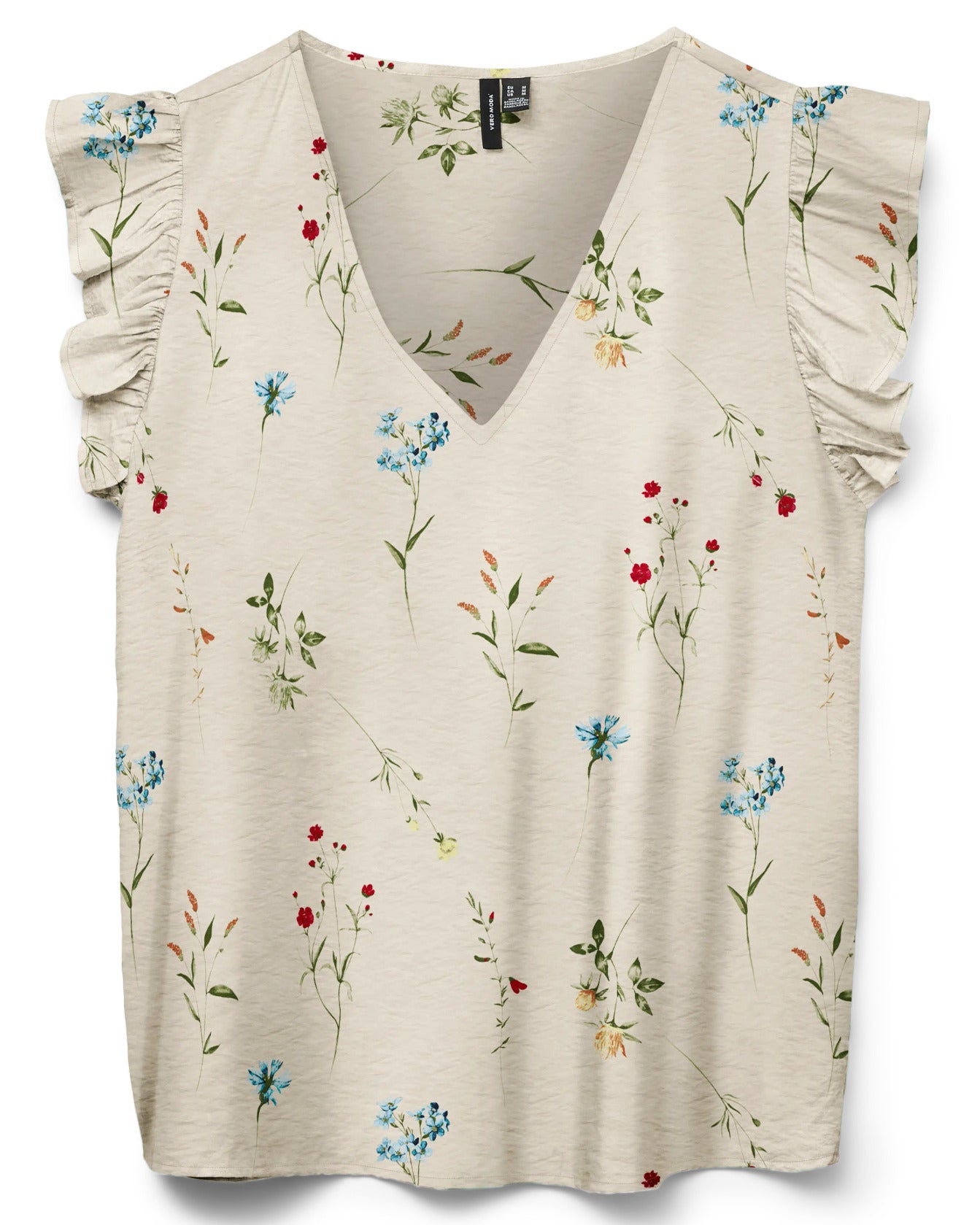 The Josie Ruffle Sleeve Floral Top: 2 COLORS