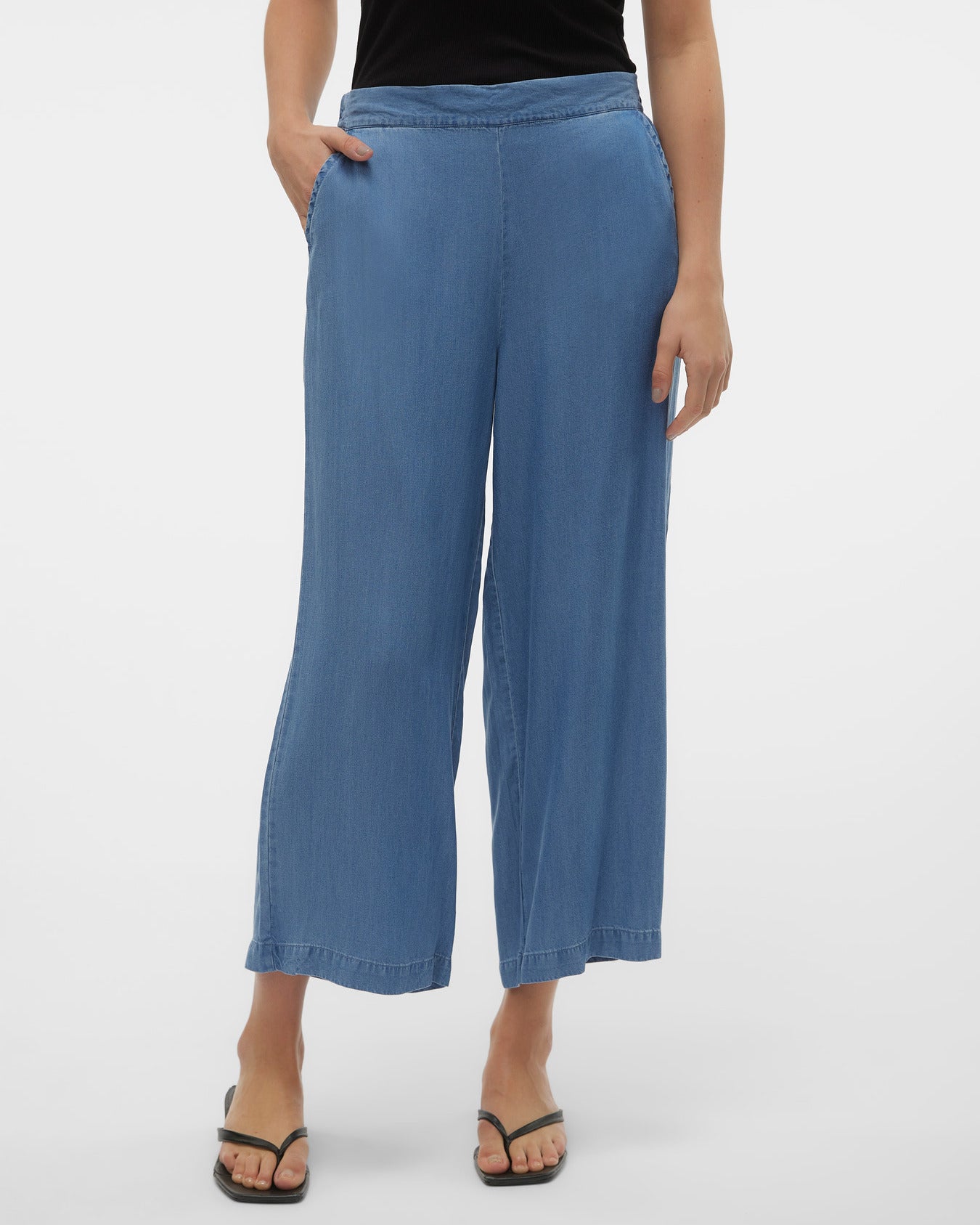 The Bree Wide Tencel Culotte Pant