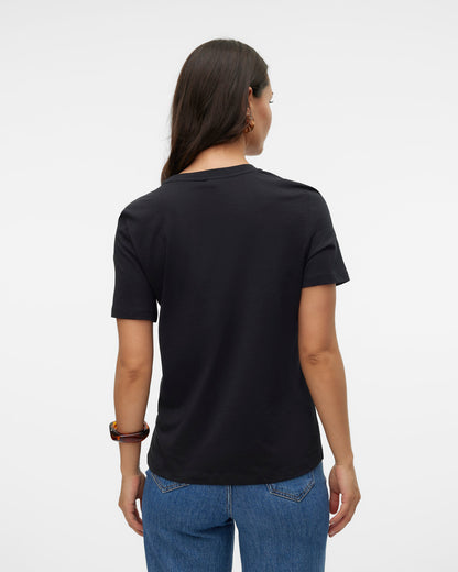 The Paulina Organic Cotton T-Shirt: Black