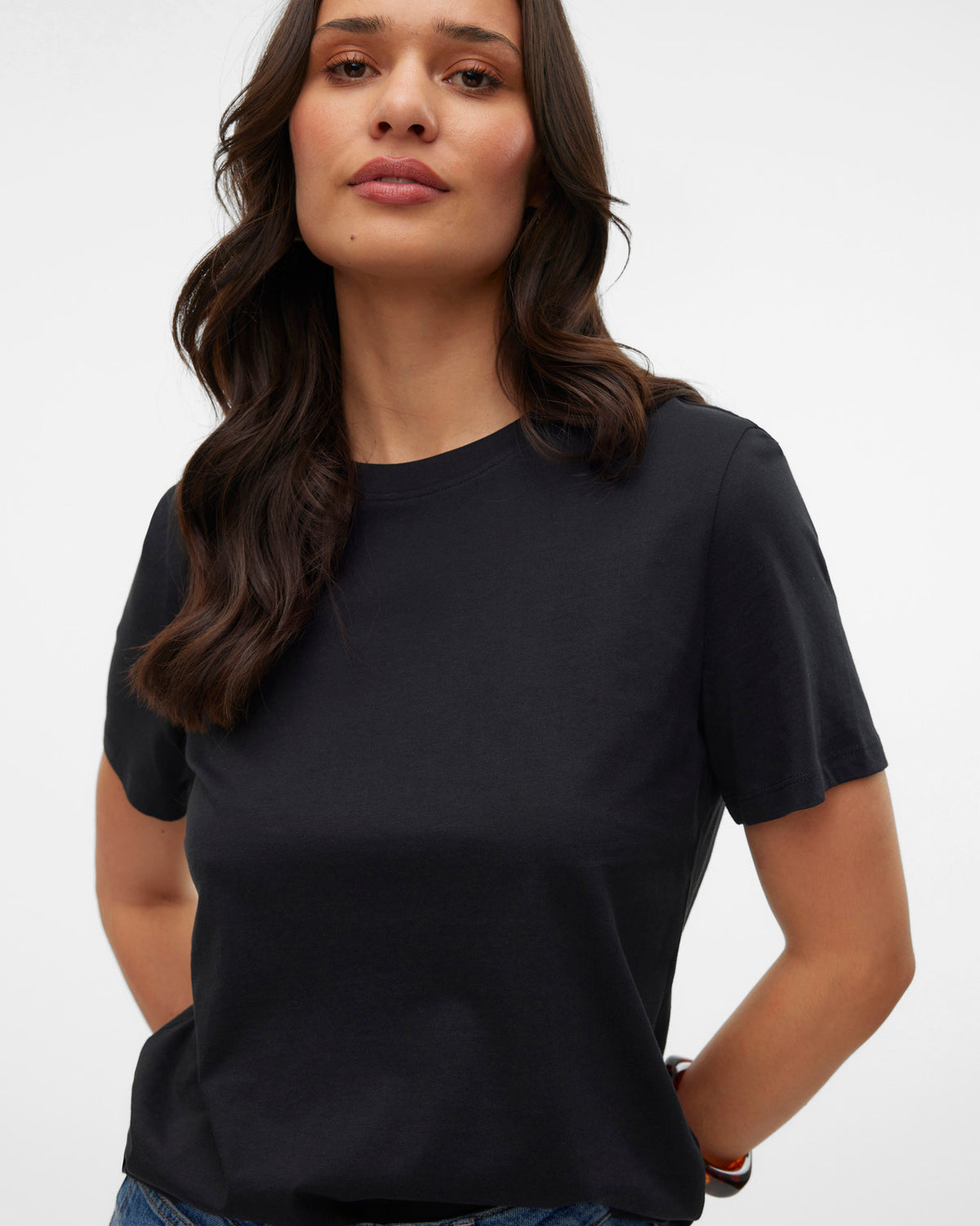 The Paulina Organic Cotton T-Shirt: Black