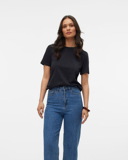 The Paulina Organic Cotton T-Shirt: Black