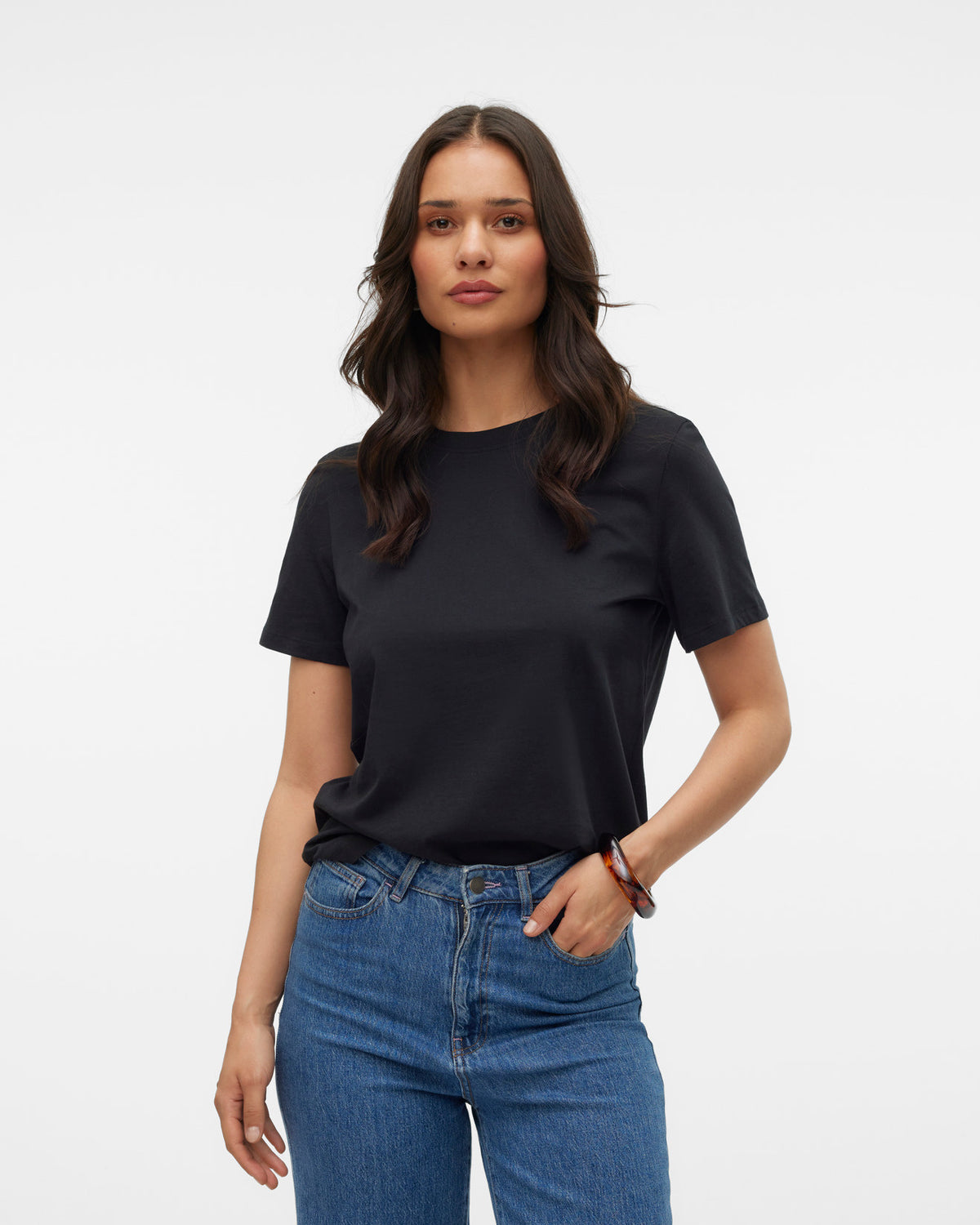The Paulina Organic Cotton T-Shirt: Black