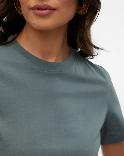The Paulina Organic Cotton T-Shirt: Balsam Green