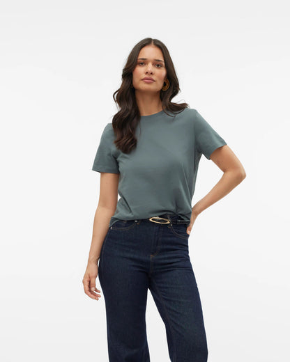The Paulina Organic Cotton T-Shirt: Balsam Green