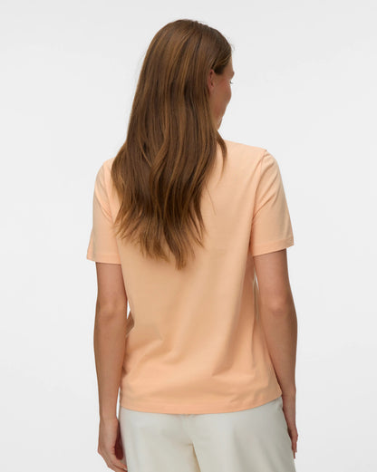 The Paulina Organic Cotton T-Shirt: Peach Fuzz